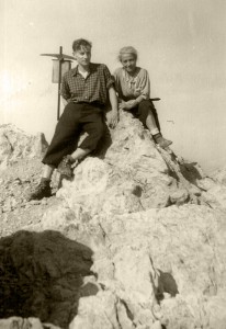 Maria Schaefer and her son Jürg. Maria Schaefer’s son Klaus photographed while on a hike on the Spitz-Kofl in Austria in 1943. © Dr. Klaus Schaefer