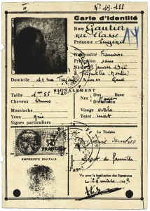 Ausweis für Genia Glass als Eugenie Gautier für die Zeit ihres Untertauchens in Mandagout 1944 © Hessisches Hauptstaatsarchiv Wiesbaden